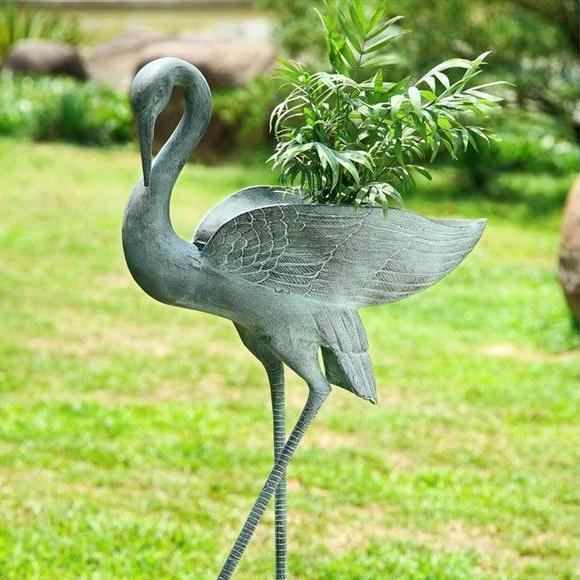 Garden Crane Planter Holder-Iron Home Concepts