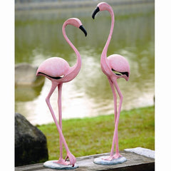 Garden Pink Flamingo Pair-Iron Home Concepts