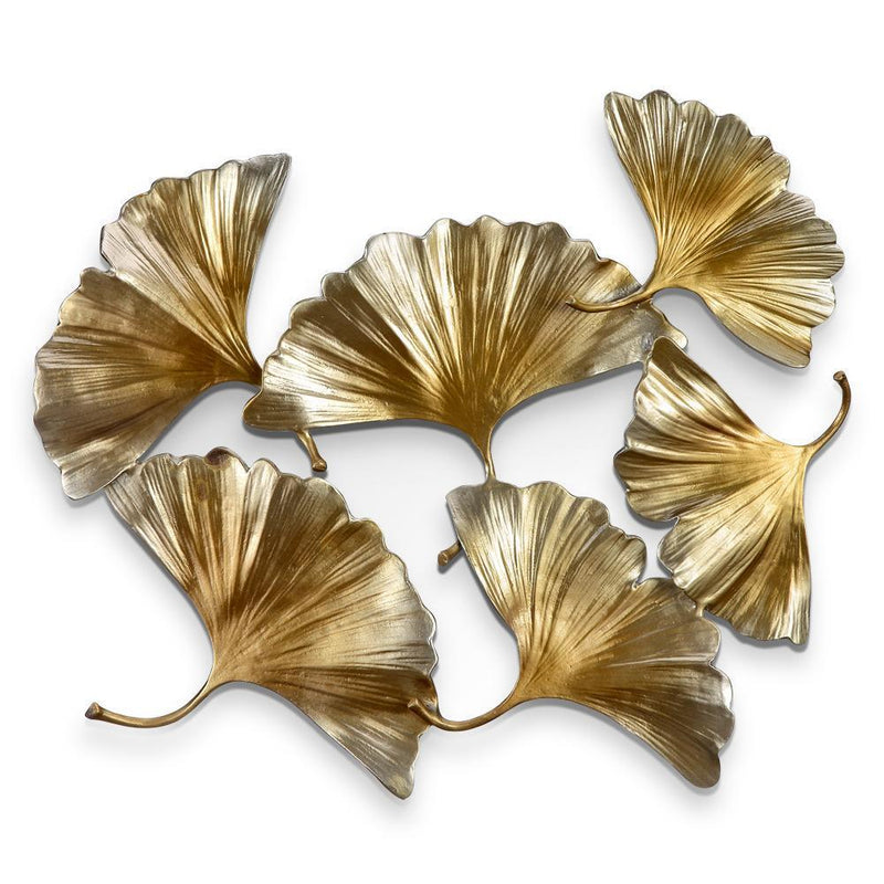 Gingko Leaf Wall Hanging-Iron Home Concepts