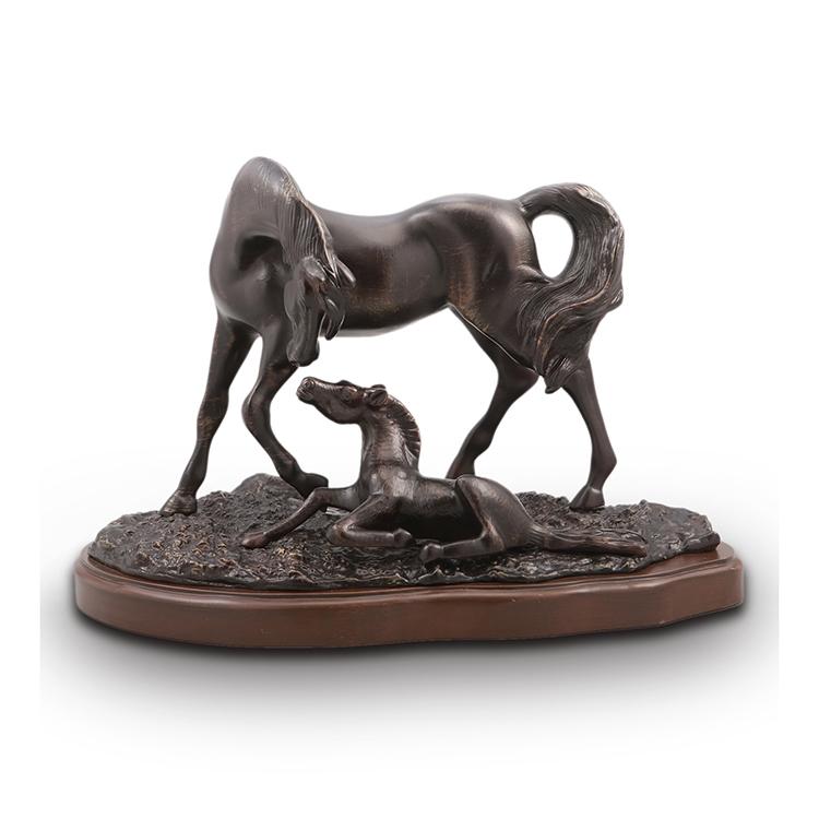 Horse and Colt Desktop Decor-Iron Home Concepts