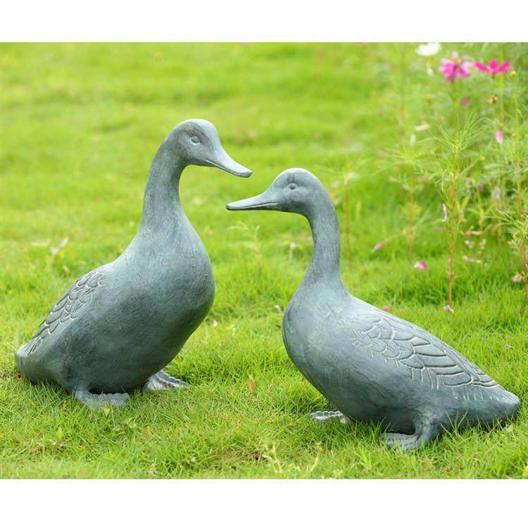 Lucky Duckies Garden Pair-Iron Home Concepts