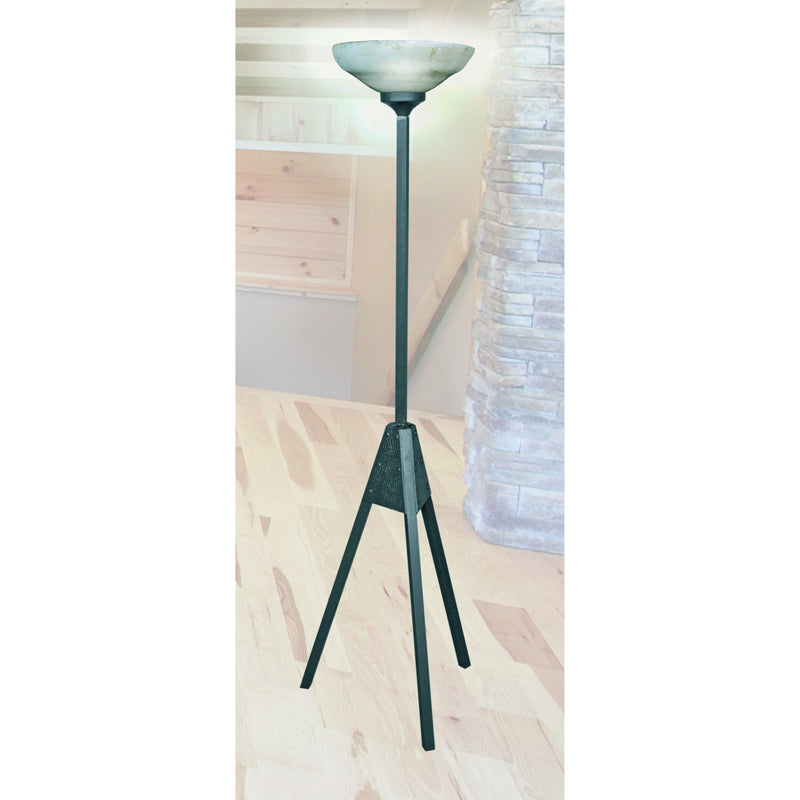 Mathews & Company Atomic Iron Torchiere Floor Lamp-Iron Home Concepts