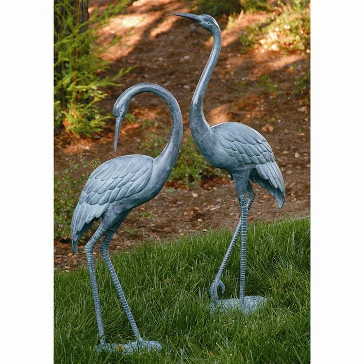 Medium Garden Crane Pair-Iron Home Concepts