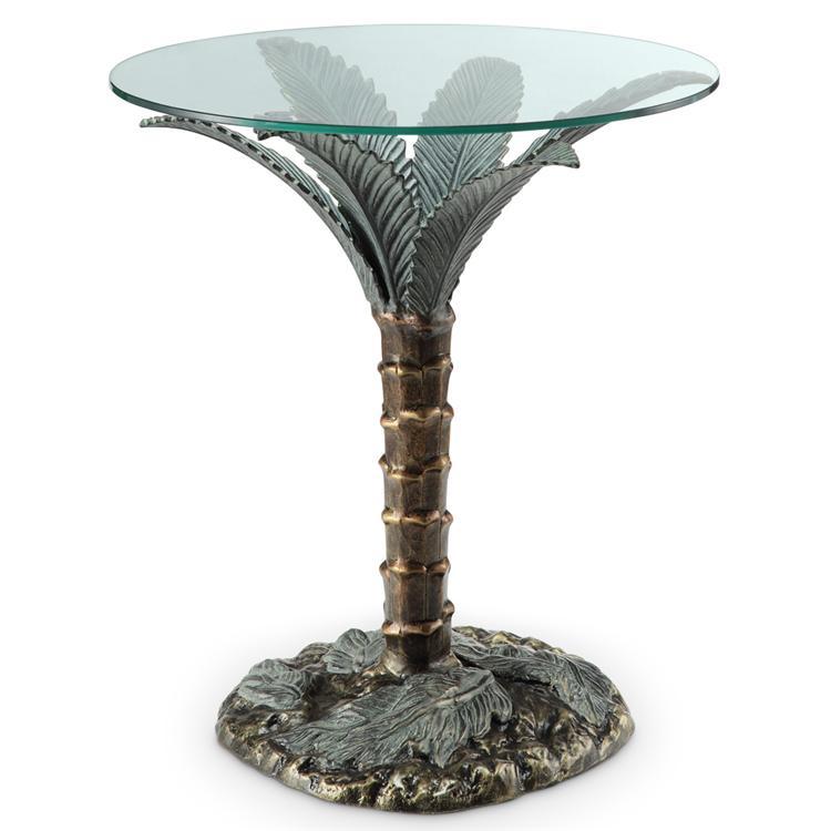 Palm Tree End Table-Iron Home Concepts