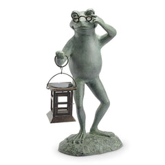 Professor Frog LED Garden Lantern-Iron Home Concepts