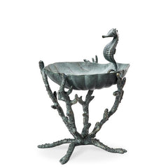 Seahorse Birdbath-Iron Home Concepts