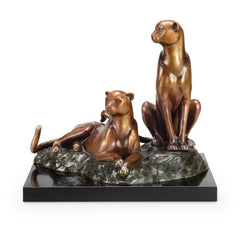 SPI Home Alert Cheetah Statue-Iron Home Concepts