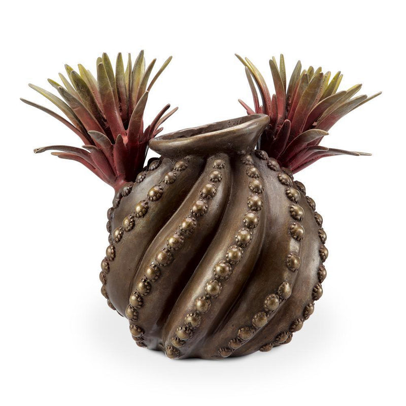 SPI Home Blossoming Cactus Vase-Iron Home Concepts