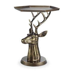 SPI Home Deer Bust End Table-Iron Home Concepts