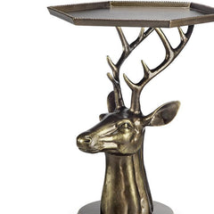 SPI Home Deer Bust End Table-Iron Home Concepts