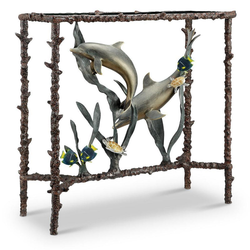 SPI Home Dolphin Duo Lobby Console Table-Iron Home Concepts