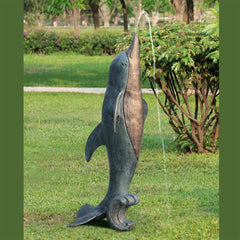 SPI Home Dolphin Garden Spitter Fountain-Iron Home Concepts