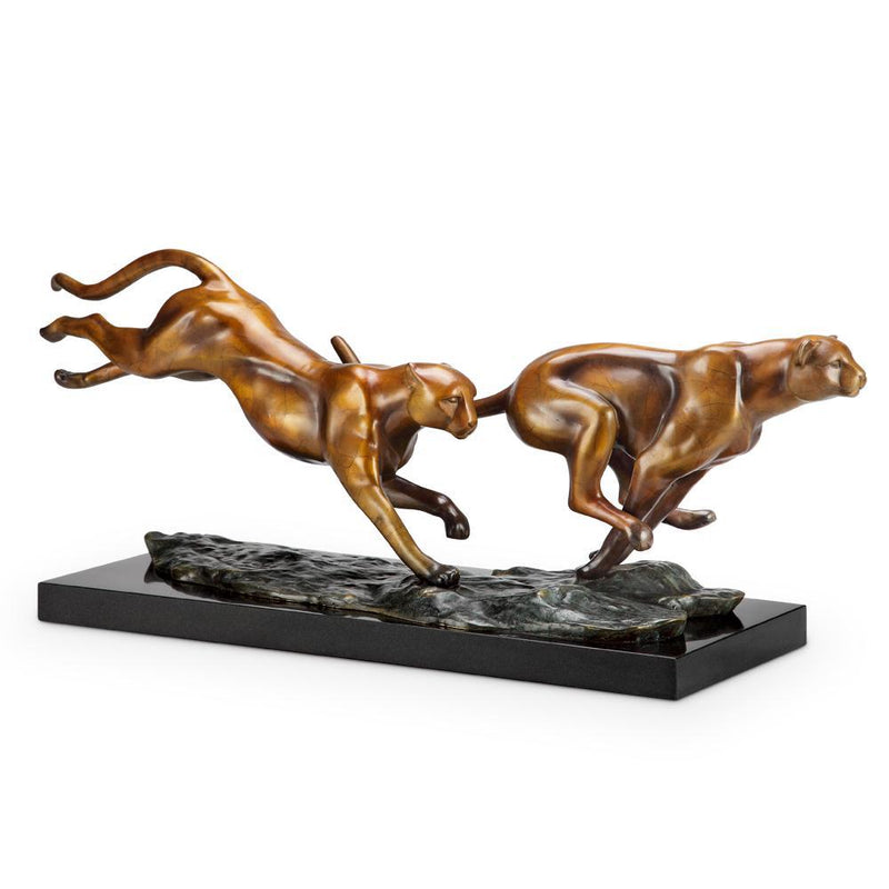 SPI Home Fastest Breed Cheetah Statue-Iron Home Concepts