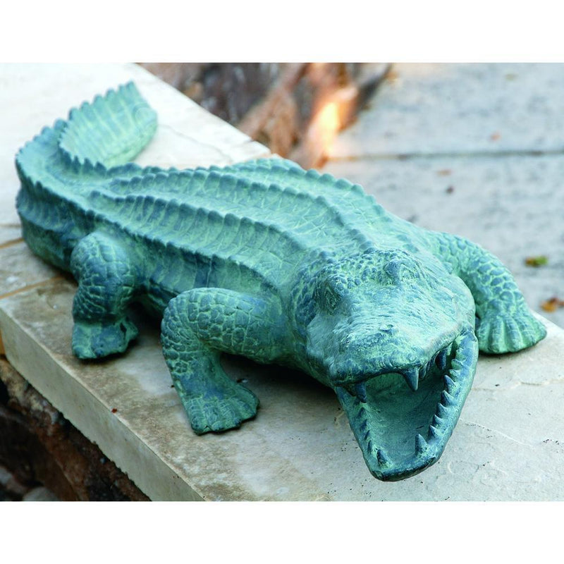 SPI Home Mean Old Alligator Garden Statue-Iron Home Concepts