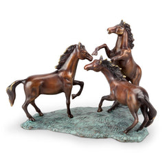 SPI Home Prairie Dance Horse Trio-Iron Home Concepts