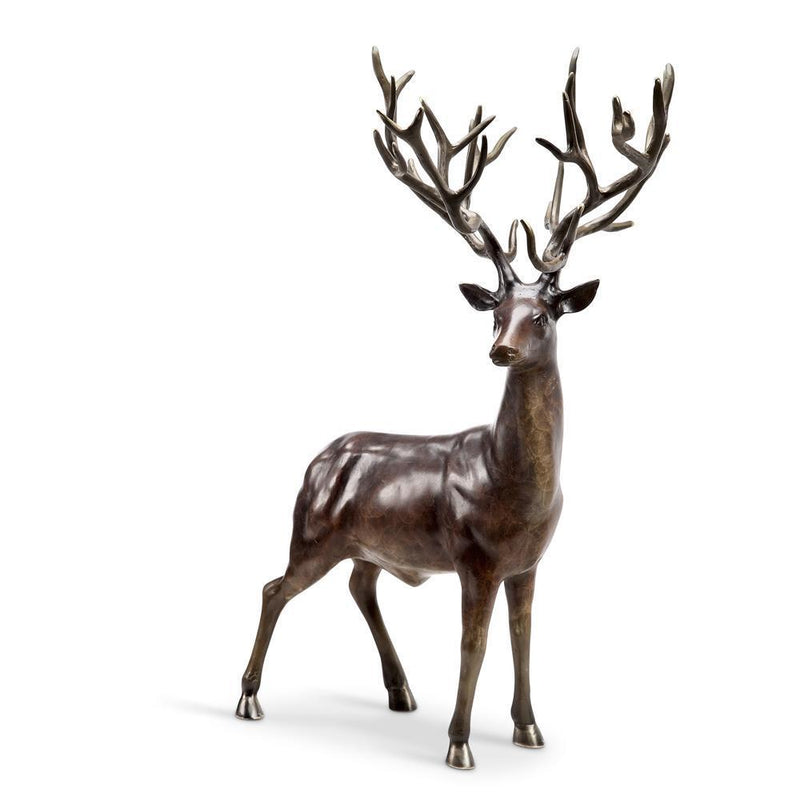 SPI Home Woodlands King Buck Deer Sculpture-Iron Home Concepts