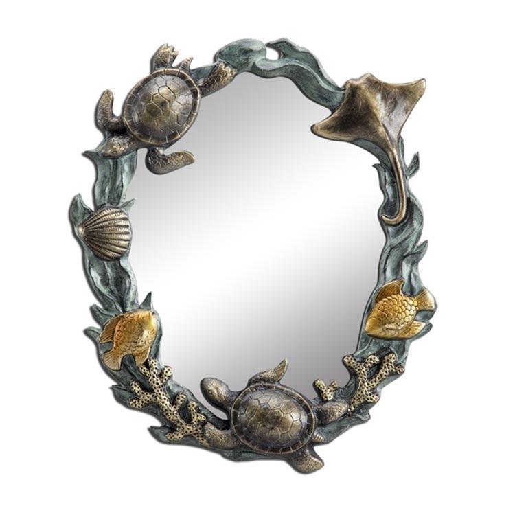 Turtles and Sealife Wall Mirror-Iron Home Concepts